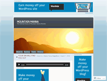 Tablet Screenshot of mountainmanna.com